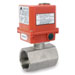 Ball Valves with Electric Actuator 24 DVC ,1 pc,EL-83HP, 1 Piece Electric Automation Ball Valves  24 DVC, Reduced Bore , 1000 psi, Screwed End 
